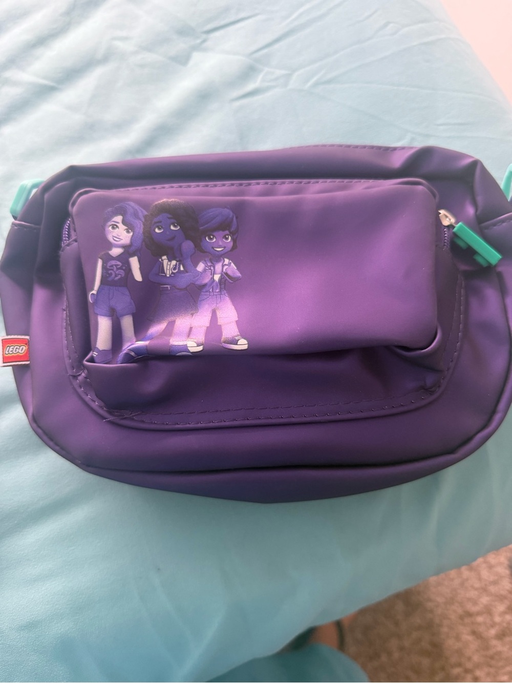 Lego Purple Character bag with Teal Accents